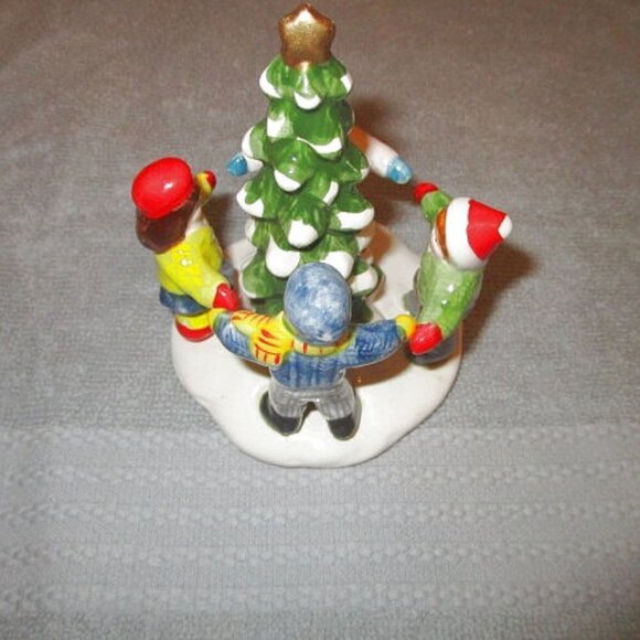 Department 56 KIDS Around The TREE Figurine SNOW VILLAGE Christmas NIB Vintage - Picture 5 of 10
